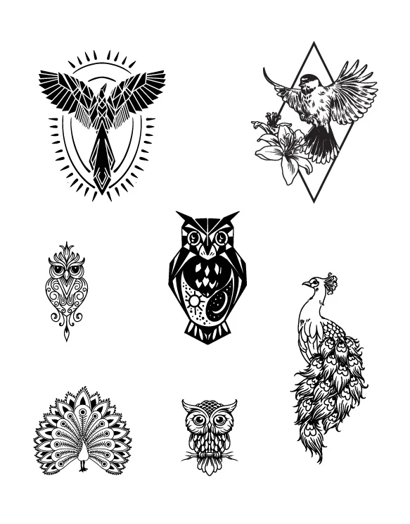 Inked Bird Mosaic - Image 2